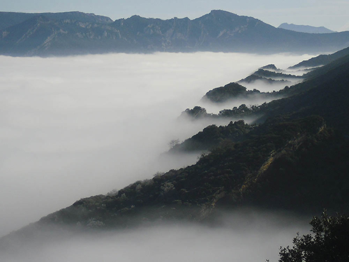 Valle de Valdivielso con niebla
